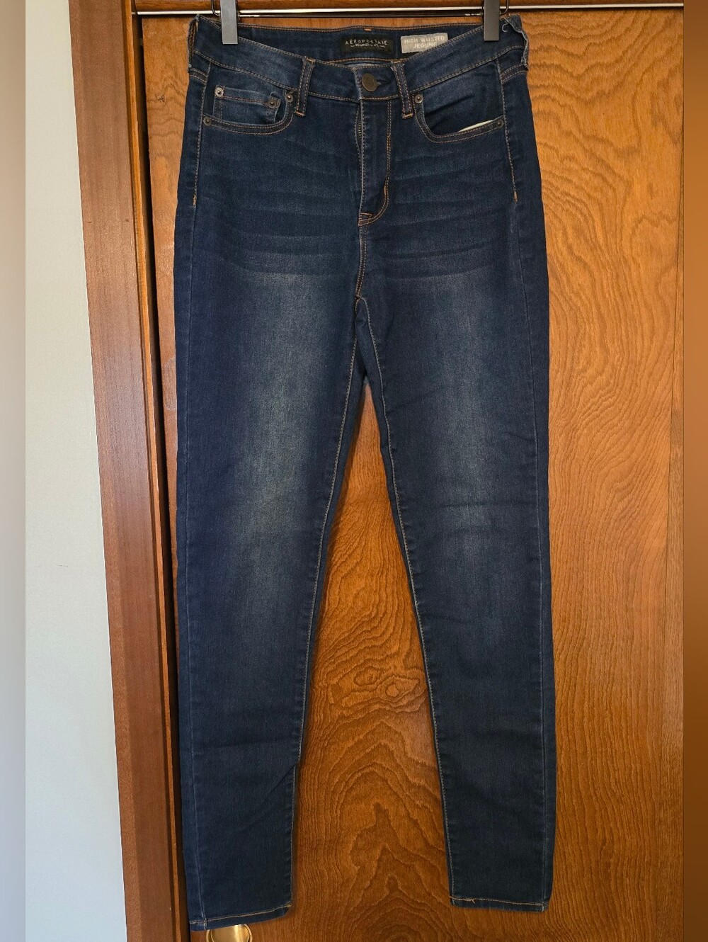 Aeropostale Dark Blue High-Rise Skinny Jeans